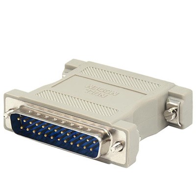 DB25, M/M, Null Modem Adaptor