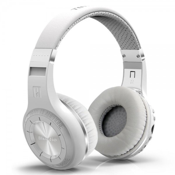 Bluedio H+(Turbine) Bluetooth Stereo Wireless headphones Built-in Mic Micro-SD slot/FM Radio BT4.1 headphones,white