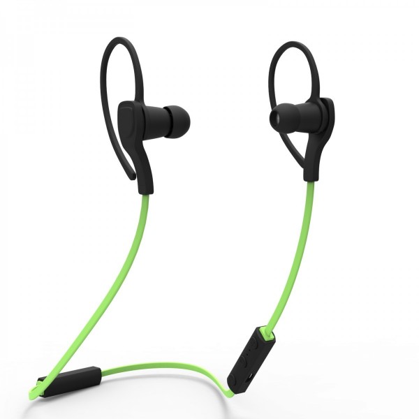 Bluetooth 3.0+ EDR Wireless Earphones Stereo Earbuds+ Microphone Handsfree ,black+green