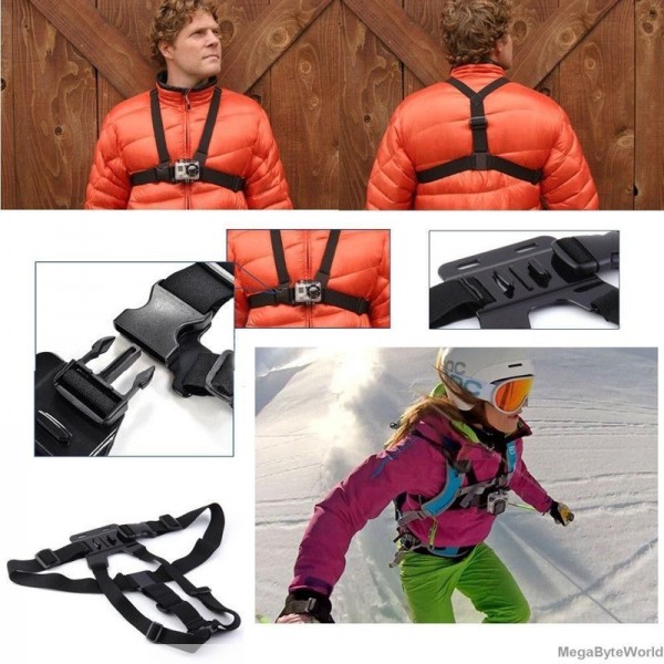 For Gopro Accessories Chest Belt Adjustable Chest Mount Harness Chesty Strap for SJ4000 GoPro HD For Go Pro Accessories hero 1 2