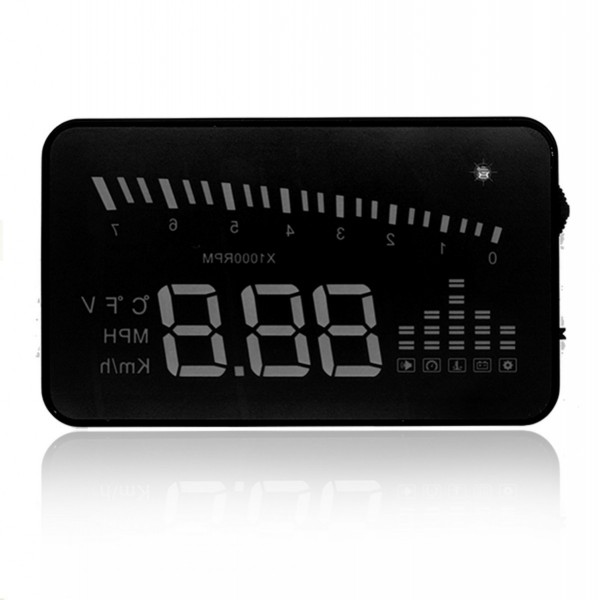 X5 3 inch Car OBDII HUD Head Up Display Windscreen Projector Vehicle Fuel Consumption Car Driving Projector Speed Warning System